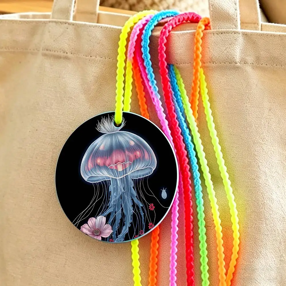 

Jellyfish Marine life Cut Creative Luggage Tag Lightweight Waterproof Name ID Address Label Travel Accessories
