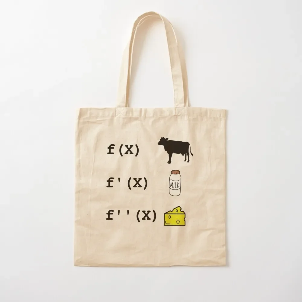 Funny Derivative Analysis Mathematics Math Teacher Tote Bag custom canvas bag canvas tote bag