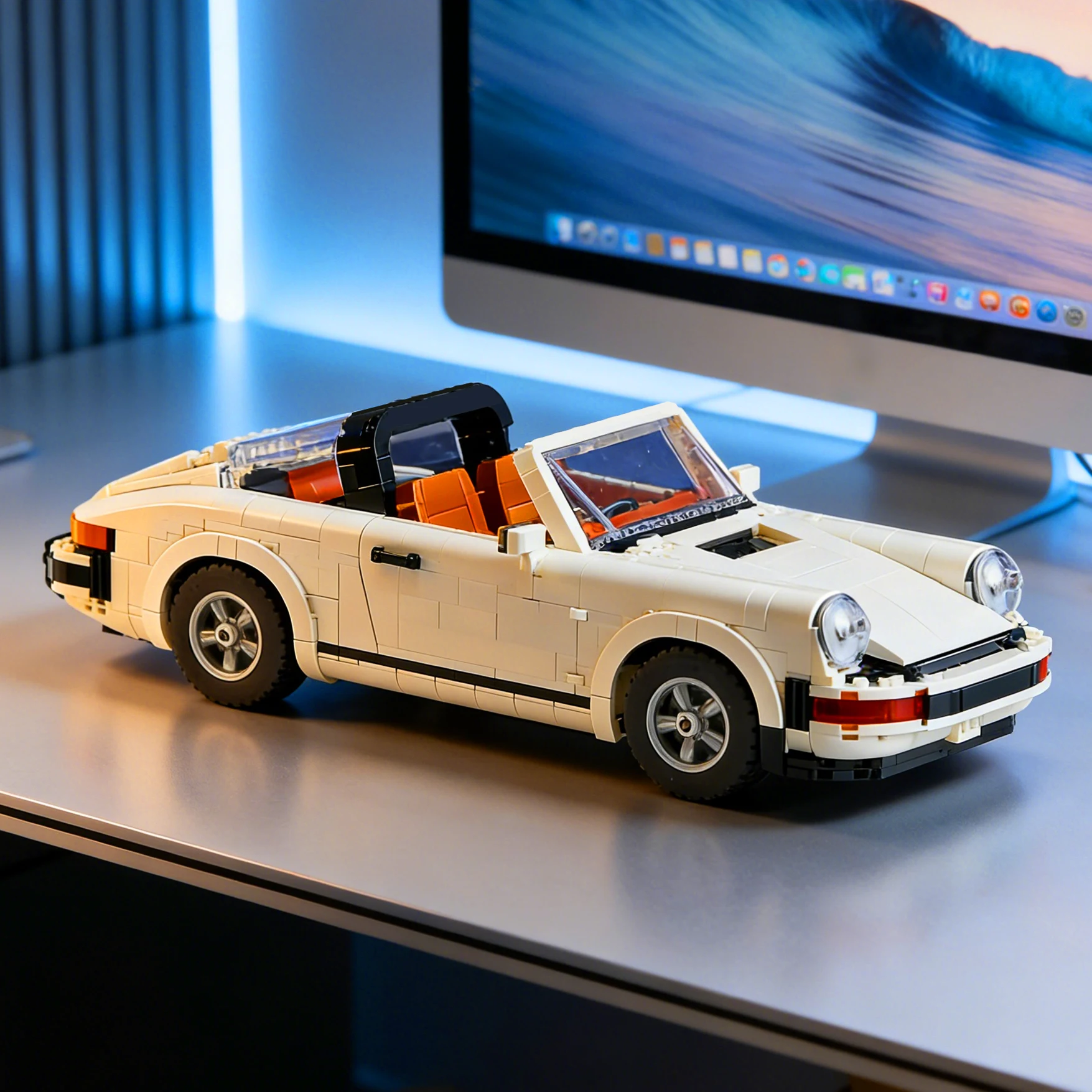 

Дизайнерский классический ретро автомобиль, технический турбо-гоночный спортивный автомобиль, модель строительного блока, набор кирпичей, игрушки, подарки для рождественской вечеринки