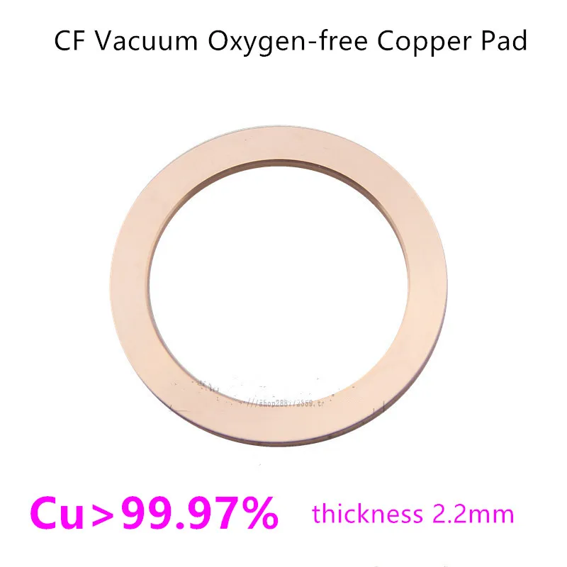 CF oxygen-free copper Copper Washer gasket Vacuum CF25 CF35 CF50 CF63 Thickness 2.2mm Copper Sealing Ring for Flange Fittings