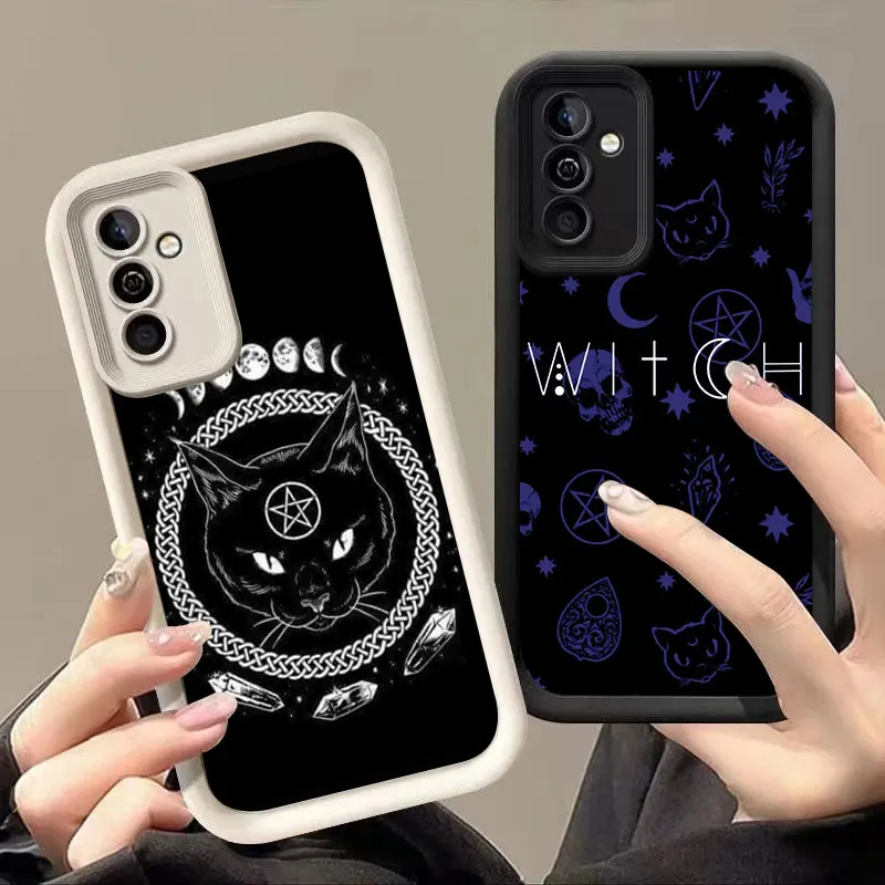 Witches Moon Cat Mystery Sky Eye Stairs Soft Silicone Phone Case For Samsung Galaxy S20 S21 S23 S24 FE S22 S25 Plus Ultra