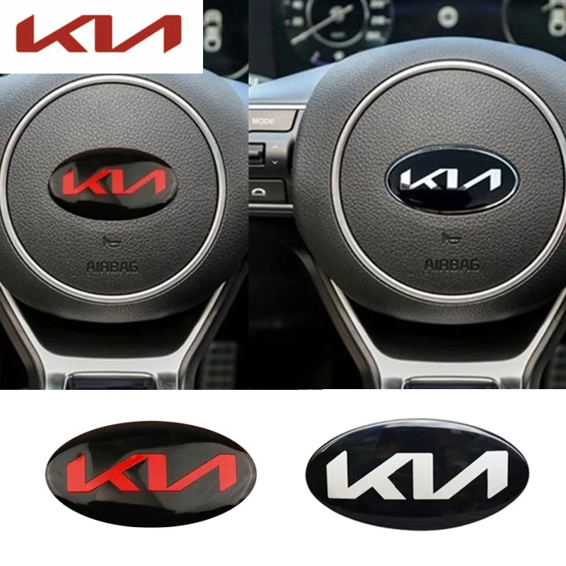 

Suitable for KIA steering wheel sticker K2KKK5KX5 Rio Soul Sportage steering wheel modified car sticker KN new logo decoration