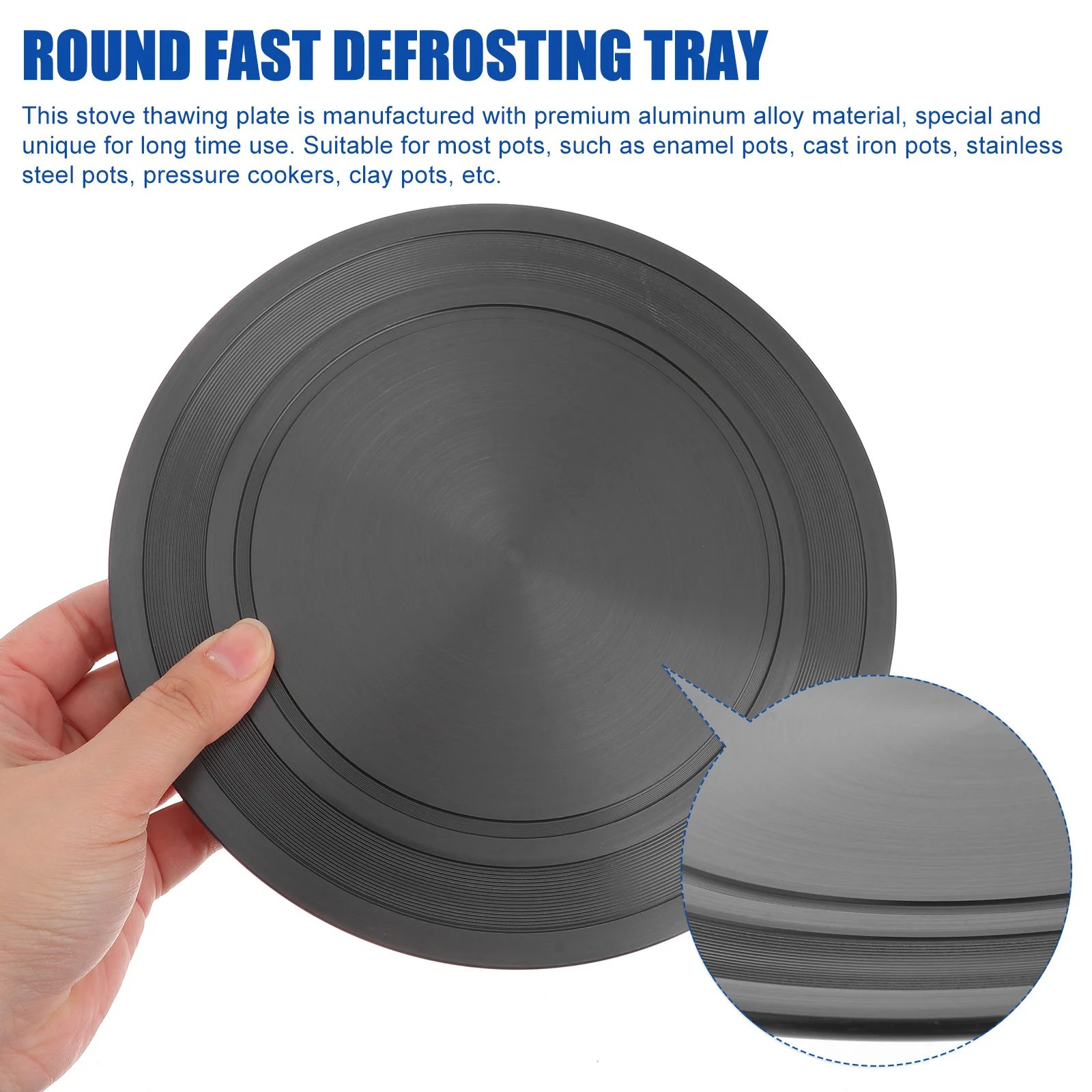 

Heat Conduction Plate Board Defrosting Plates Tray Gas Stove Thawing Diffuser for Fast Cooking