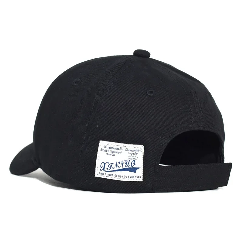Solid Short Brim Cotton Baseball Cap for Men Women Casual Vintage Adjustable Dad Hat Fastener Tape Outdoor Travel Sports Hat - Detail 1
