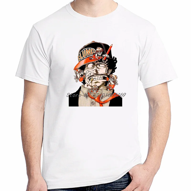 Camiseta de algodón de verano, camisetas gráficas Dr Slump Arale Pengin Senbei Manga, camisetas de manga corta de alta calidad, ropa para hombre