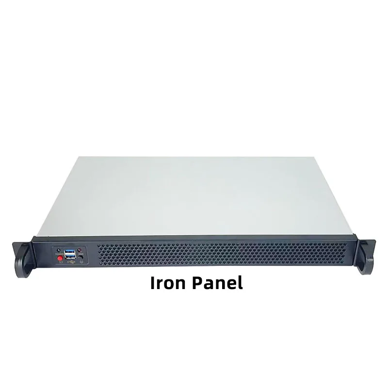 1U Rack Mount Mini-ITX Industrial Control Short Chassis 250mm Network Server Case with Fan for HTPC