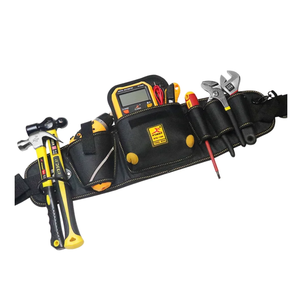 R'DEER tool Premium waist protection style waist TOOL BAG Thickened waterproof Oxford multifuction pocket NO.RTG-1308