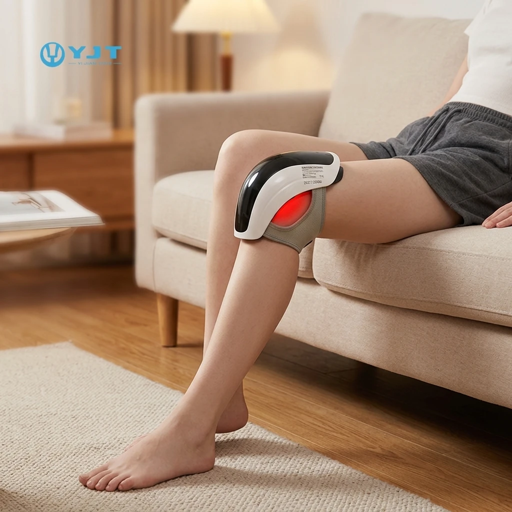 Smart Knee Relaxation Massager Machine Pain Relief With Red Light And Infrared Heat Knee Massager