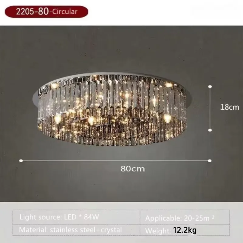Moderne kristallen LED E14 lampen voor eetkamer, K9 kristallen verlichtingslamp, woonkamer plafondlamp