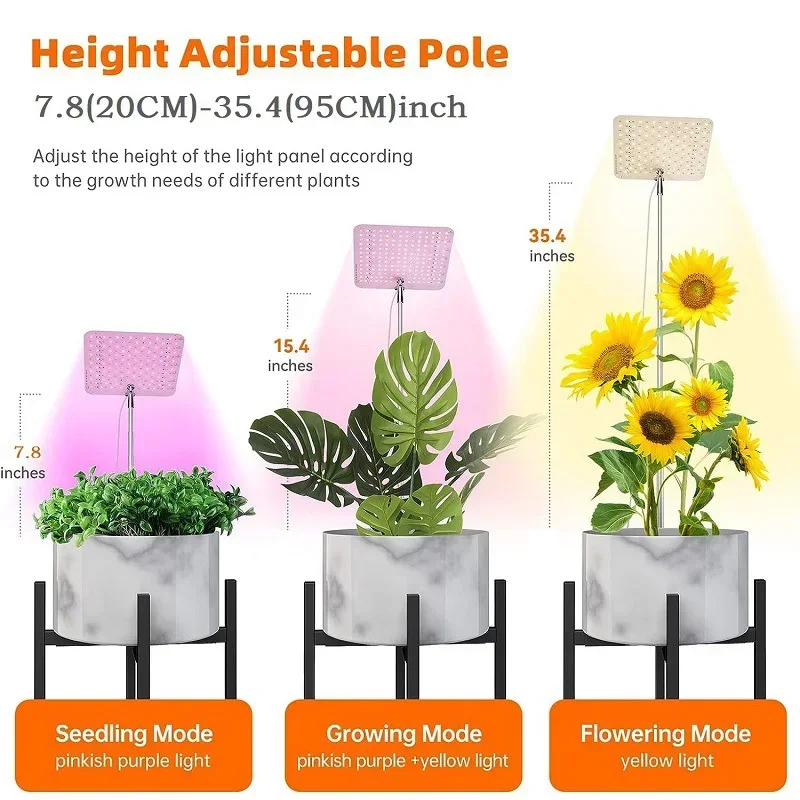 Grow Light With Dimmable Lighting Full Spectrum Grow Light Stand For Indoor Plant Bloom Growing Lamps For Indoor Plants Growing