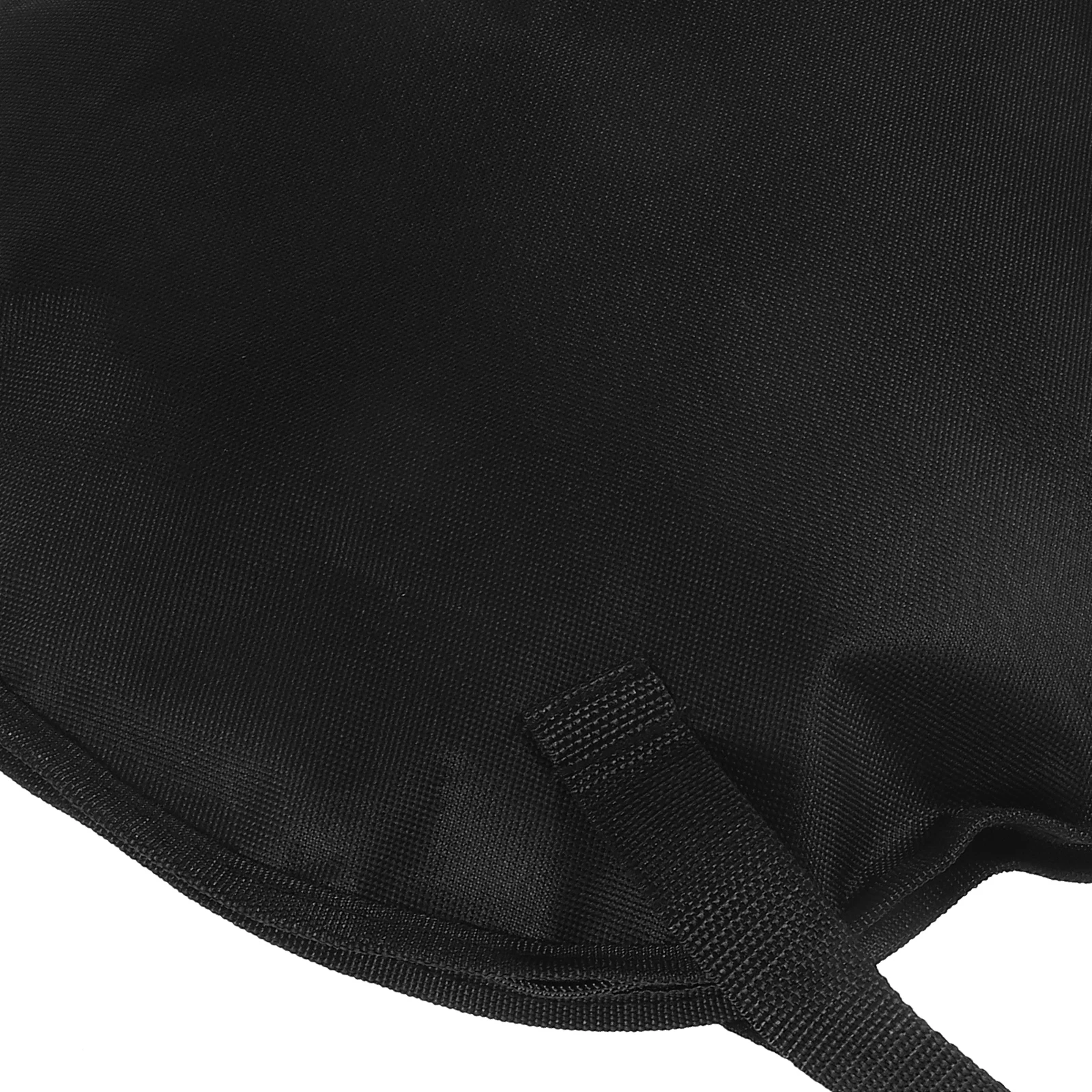 حقيبة تخزين طبلة البكم السوداء، حقيبة محمولة مقاومة للماء، حزام منسوج يدويًا عالي الكثافة، سحاب مقاوم للصدأ للقرع #1