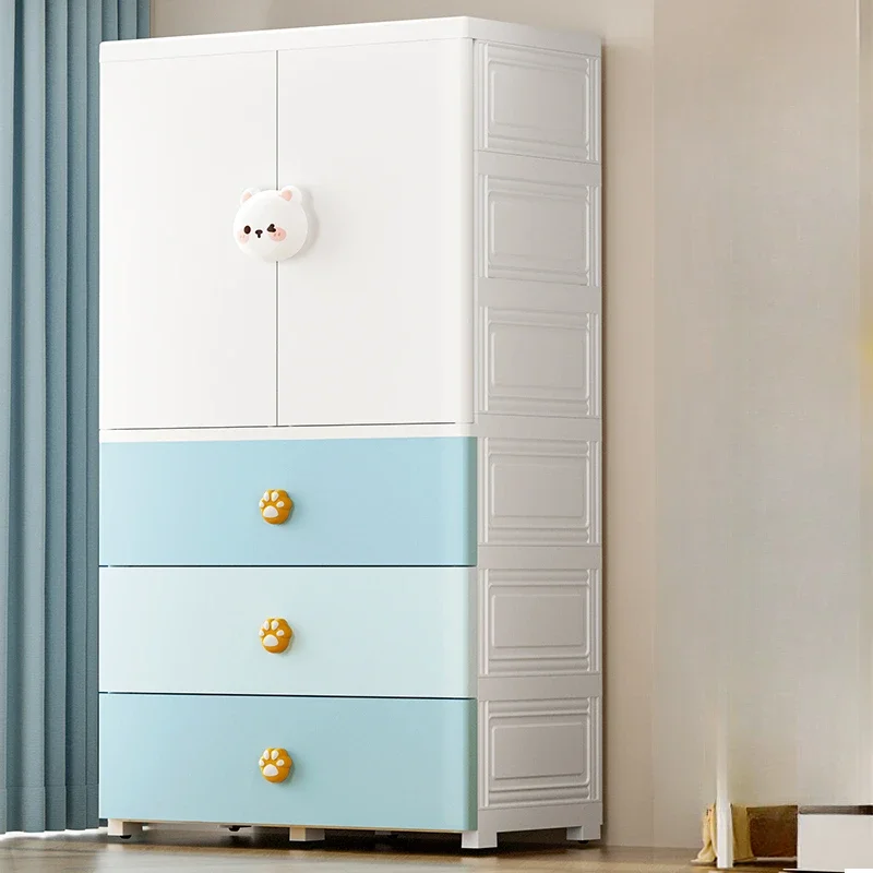 Postmodern Storage Cabinet Children Wardrobes Organizer Portable Hangers Children Wardrobes Drawer Penderie Enfant Room