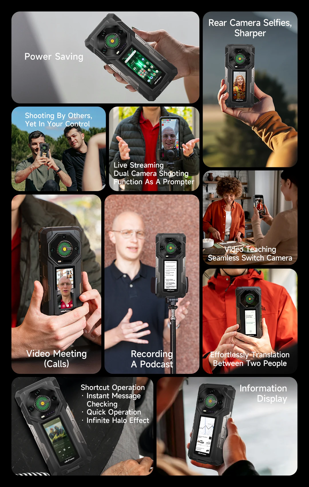 Ulefone Armor 33 Pro 5G Rugged Phone Smartphone Android 14 32GB+512GB 25500mAh Night Camera 64MP NFC Loud Speaker