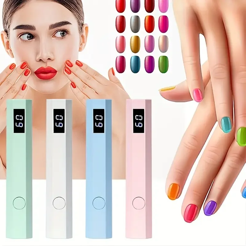 LINMANDA Mini lampe à ongles UV LED Portable avec affichage LED lampe sèche-ongles USB portative pour outil d'art des ongles de vernis Gel à durcissement rapide