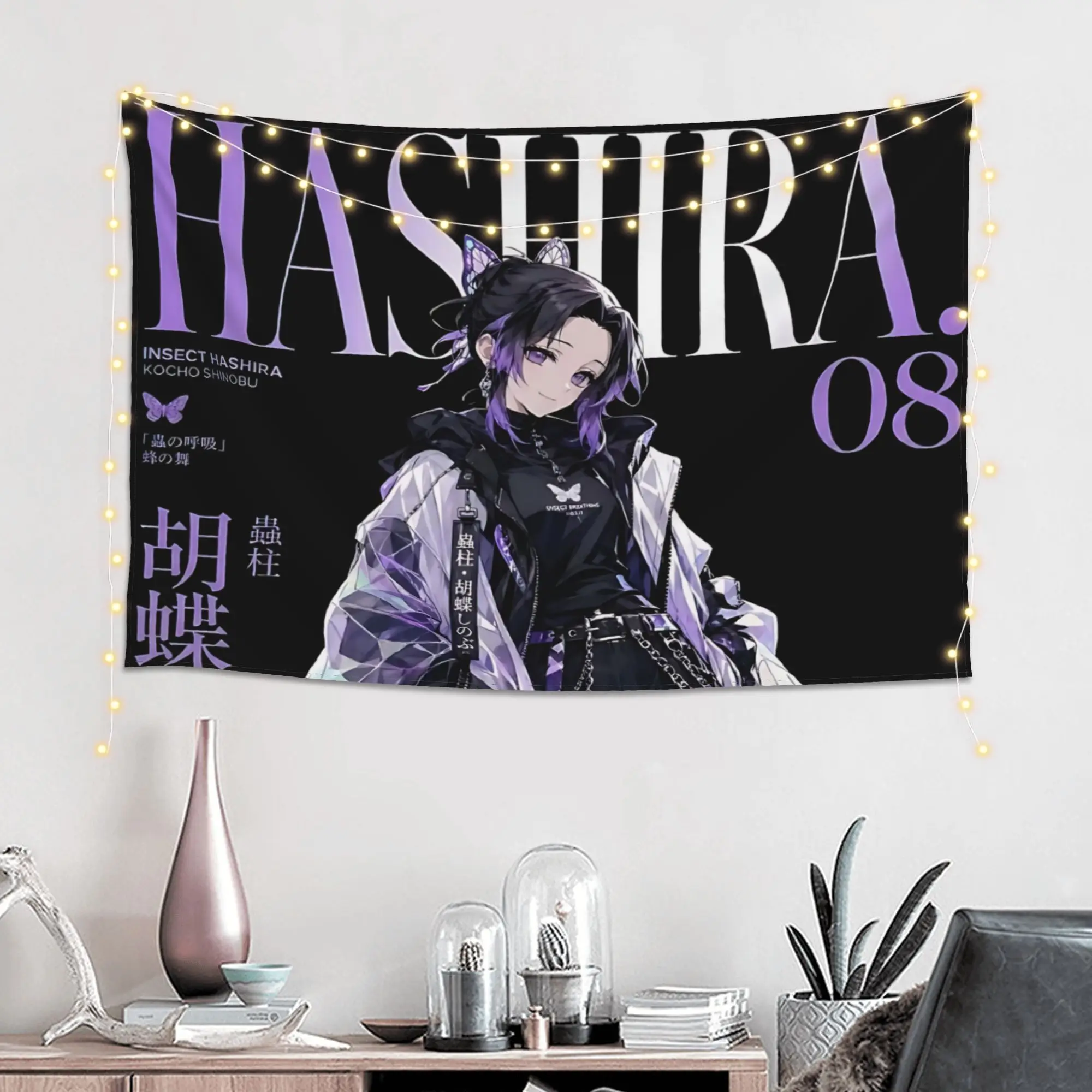 Cutecore Demon Slayer Tapestry Bedroom Decoration  Wall Hanging Blanket Tapestry Cool Stuff For Room