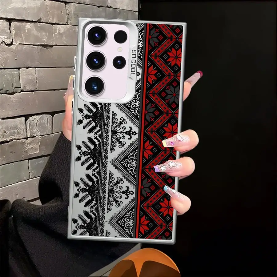 Vintage Totem Painting Phone Cover Case for Samsung Galaxy S23 S21 S25Edge S22 Ultra S24 FE S20 FE S25 Note 20 Ultra 