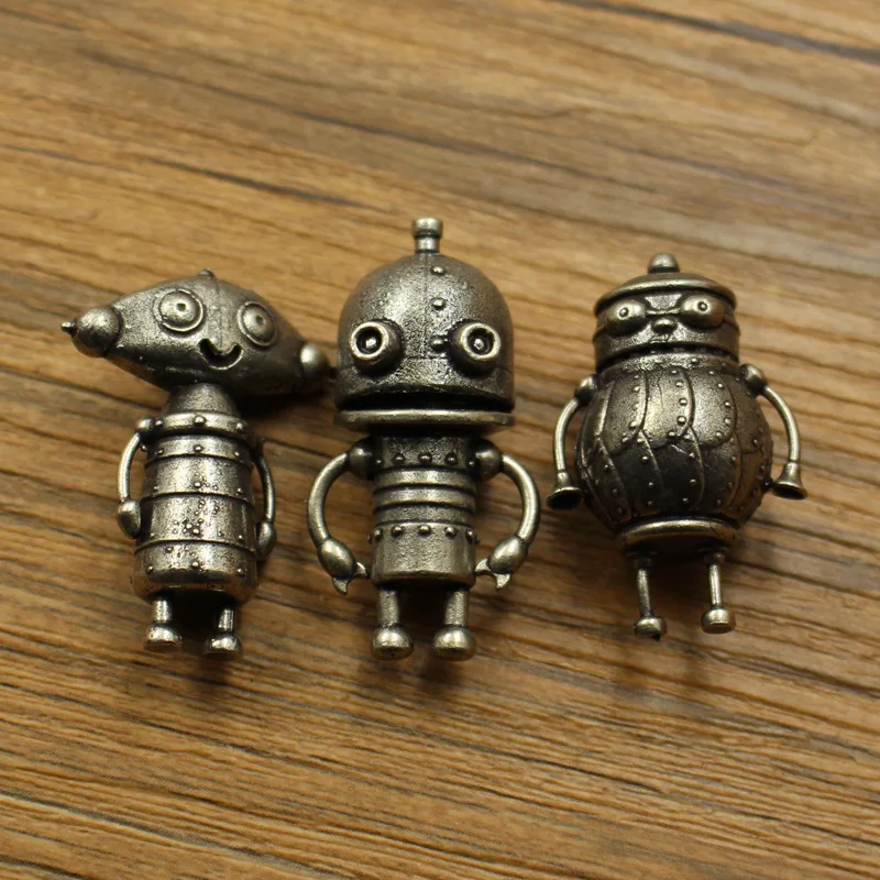 Cupronickel Mechaniczne roboty labiryntowe Figurki akcji Brelok do kluczy Akcesoria Model Pulpit Wnętrze samochodu Miniaturowe akcesoria ozdobne