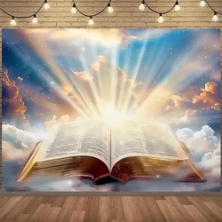 1pc Bible Background Church Background Light of Wisdom Dim Sunset Jesus Christ Bible Video Background Easter Background Bible Sc