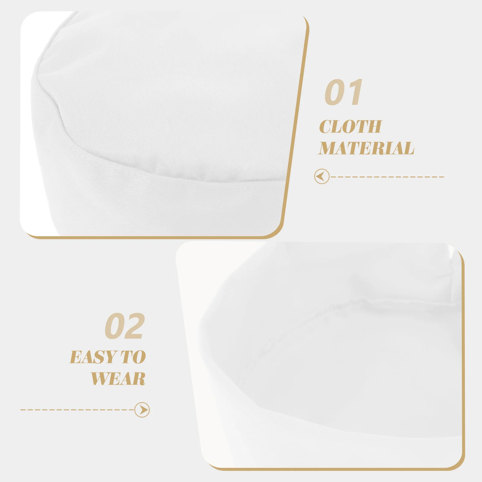

Chef Hat Kitchen Cooking Cap Chefs Food Working Men Hats Korean Reusable Cloth Men's Caps for