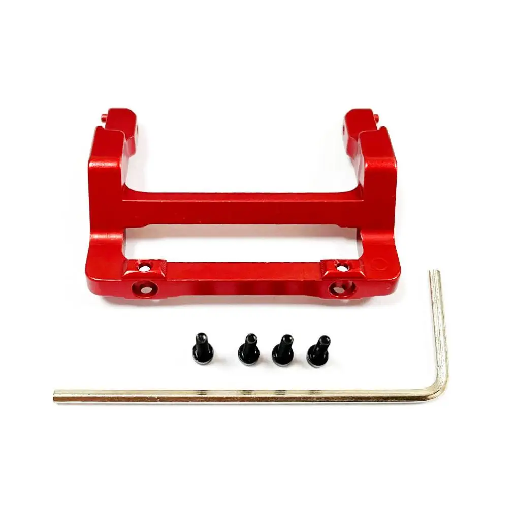 

RCGOFOLLOW Aluminum Alloy Front Bumper Mount RC Upgrade Part Rc Front Bumper Mount For 1/24 Axial SCX24 RC Car Part Silver