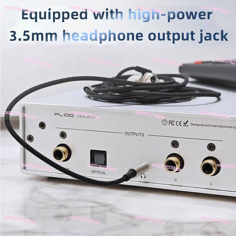 

PL100 Hi-res Audio CD Player Portable CS43131 support Optical Coaxial 32Ω/60mW 3.5mm Headphone Output With Remote Control