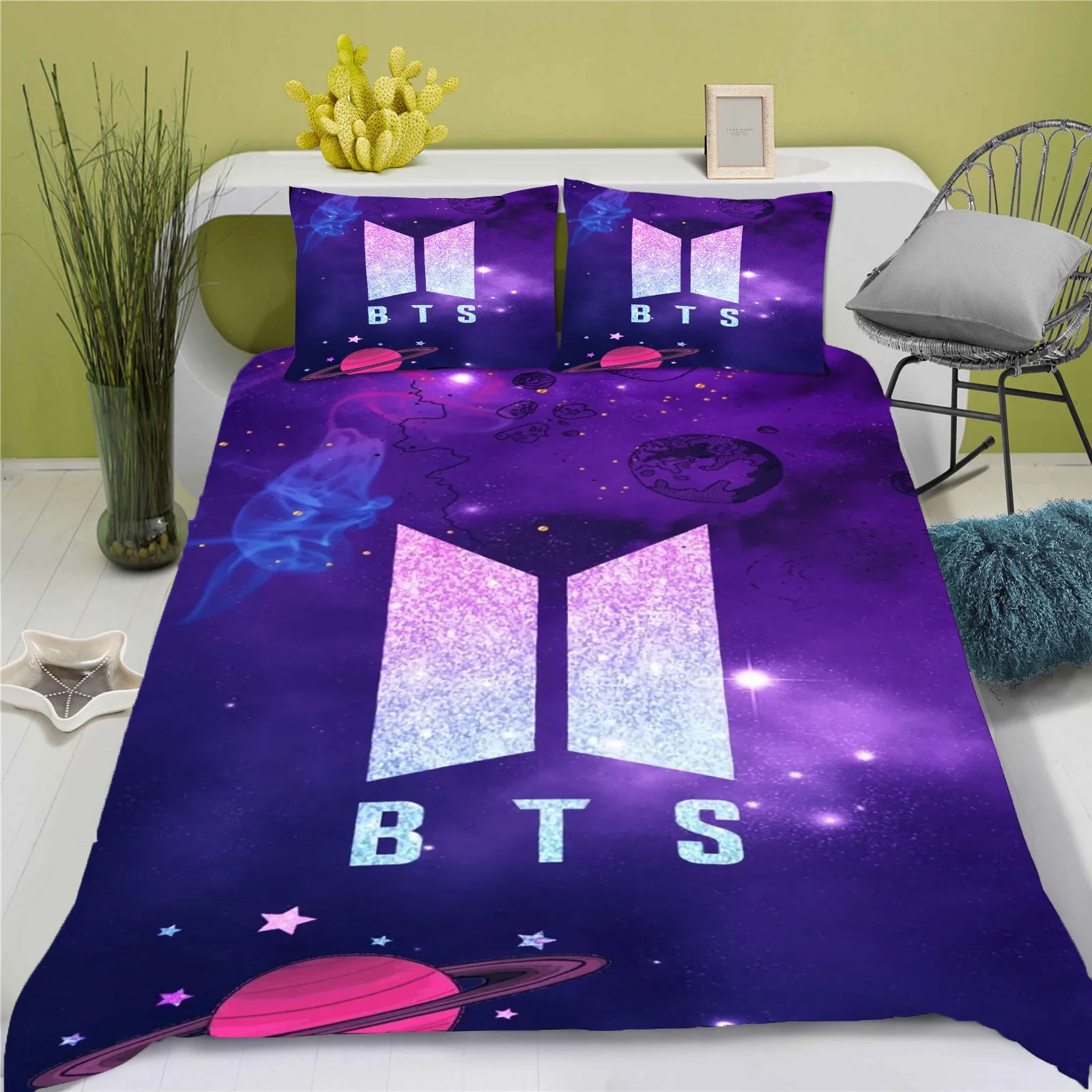 k-Kpops S-strays K-Kids Duvet Cover Pillowcase Bedding Set Adult Boy Girl Bedroom Decoration Children Gift Single Double Large