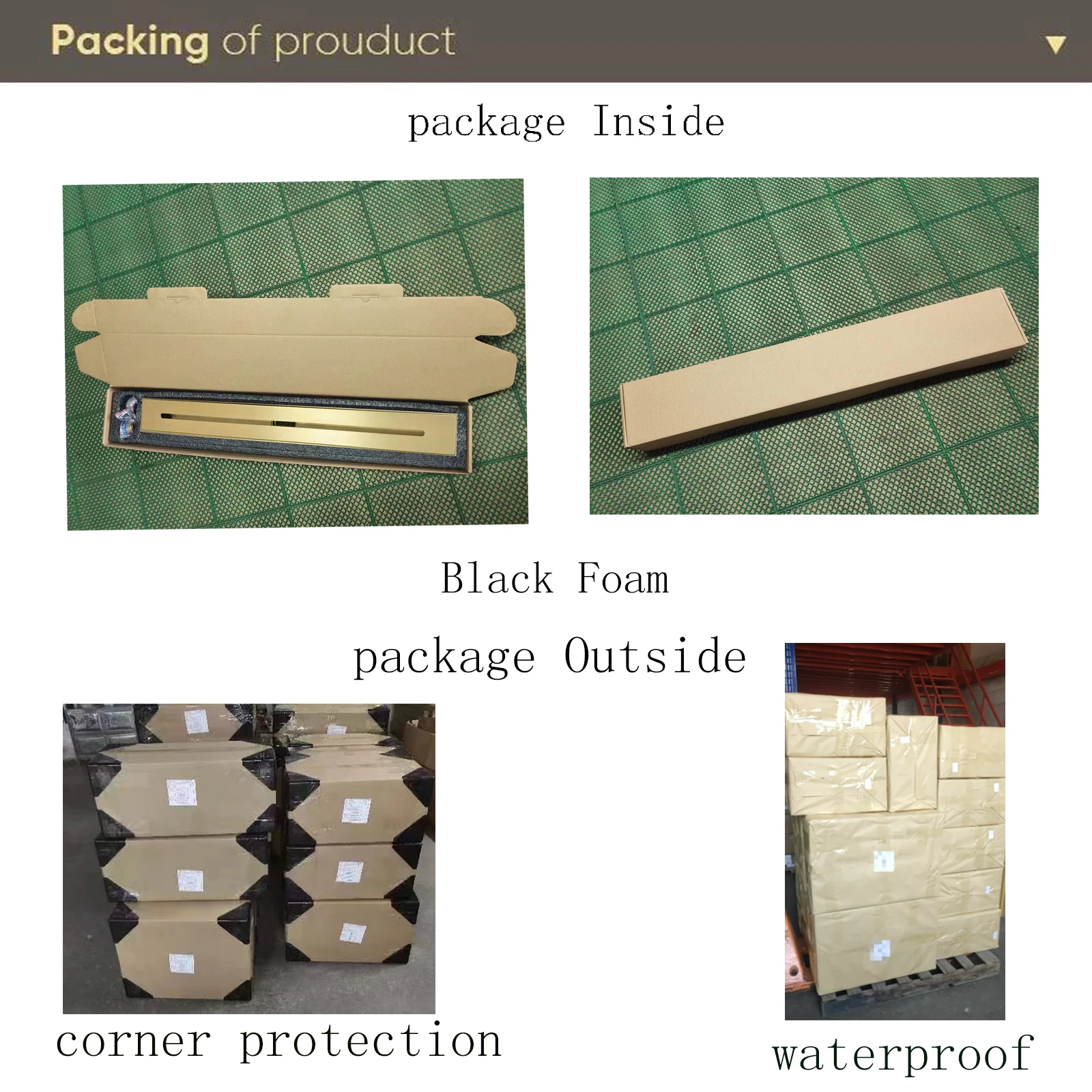 مصفاة شعر دش الحمام المصارف الفولاذ المقاوم للصدأ نحى/أسود/ذهبي/رمادي شريط طويل خطي مضاد للرائحة استنزاف الأرضية #5