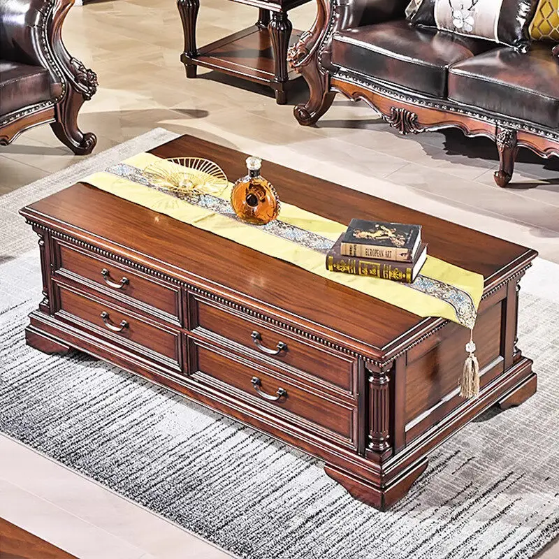 

Solid wood coffee table simple small apartment living room coffee table