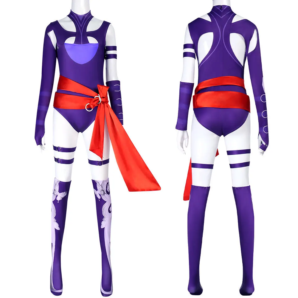 

Movie Rivals Psylocke Cosplay Costume Jumpsuit Bodysuit Outfit For Adult Women Girls Halloween Carnival Suit Custom Made
