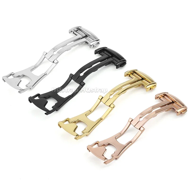 16 مللي متر 18 مللي متر 20 مللي متر الفولاذ المقاوم للصدأ للطي مشبك ل أوميغا مزدوجة الصحافة زر المعادن فراشة نشر المشبك الساعات Accessorise