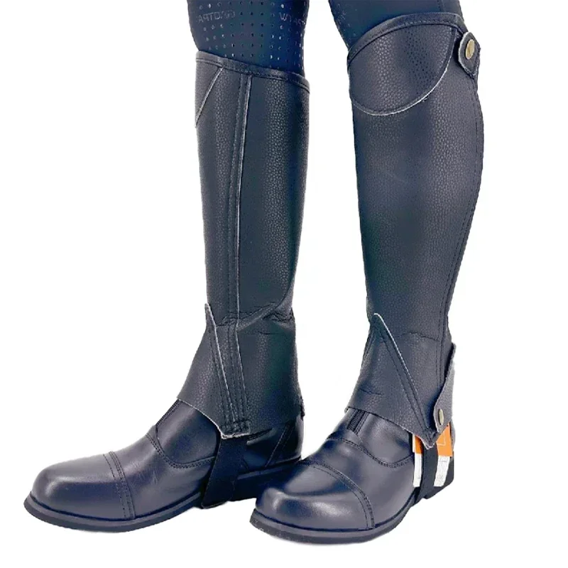 Legging d'équitation en faux cuir, équipement d'équitation, couvre-bottes équestres, 7,5 ate, Steampunk