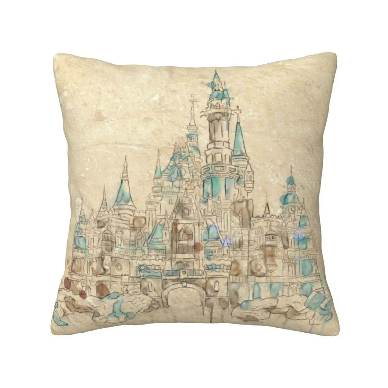 Enchanted Storybook Castle Pillows Case Bedroom Home Decoration Shanghai Enchanted Castle Walt Princess Fairytale World