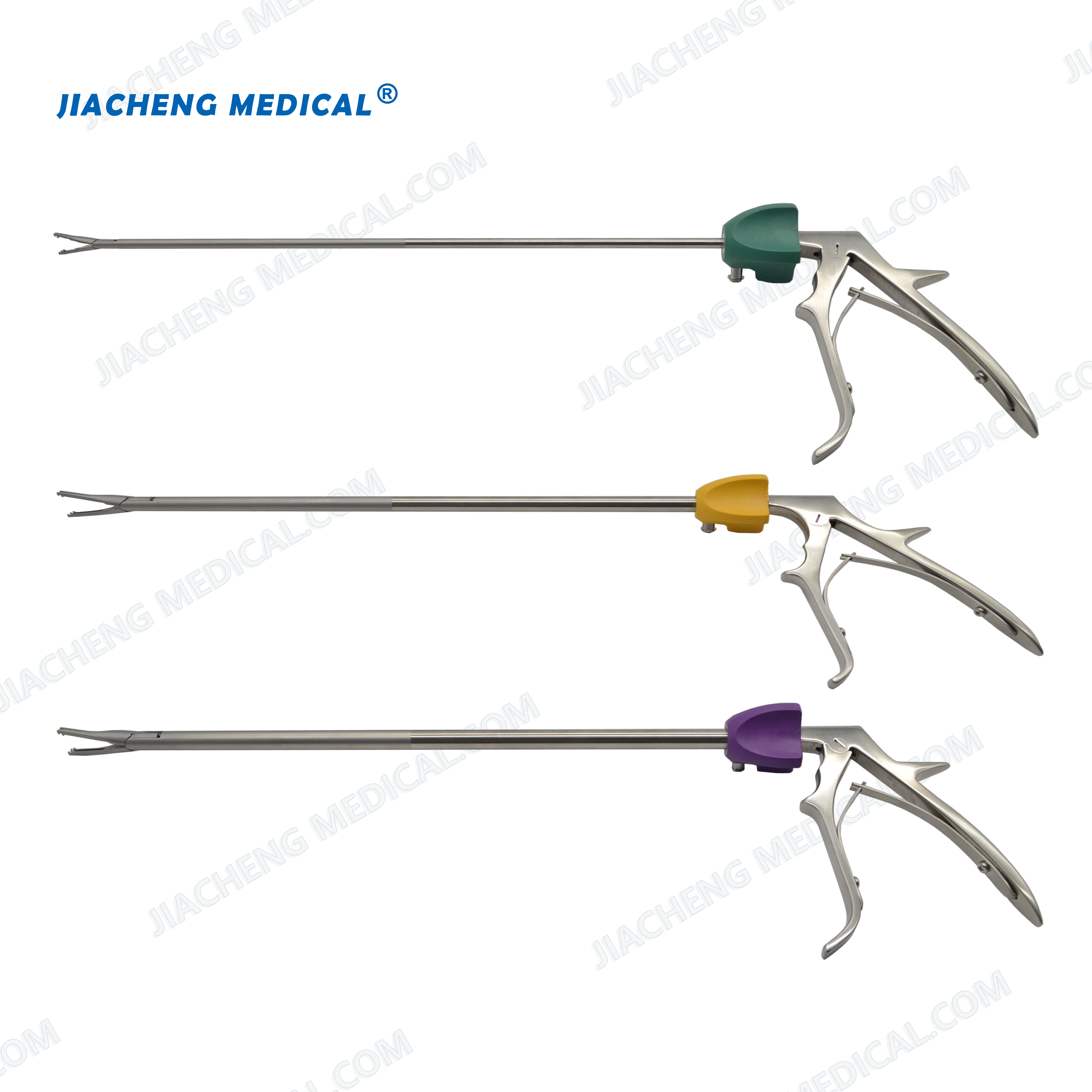 JIACHENG MEDICAL изогнутый открытый лапароскопический медицинский аппликатор Hem-O-Lok 5*330 мм многоразовые хирургические инструменты для хирургии живота