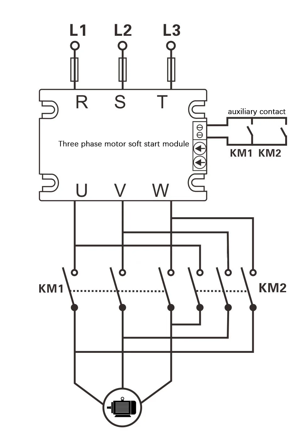 Bild 5: Dreiphasen-Motor-Softstarter-Modul-Controller 1KW-22KW Motor-Softstarter Motor-Schleppstarter