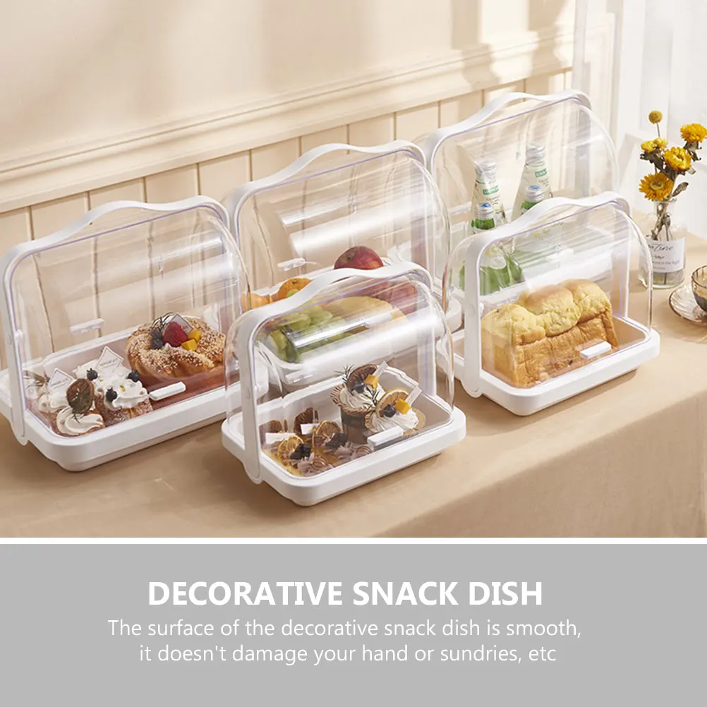 Dustproof Storage Box Tall Cake Stand Decorative Dessert Holder For Party Wedding Fruit Tray Food Serving Plate Appetizer