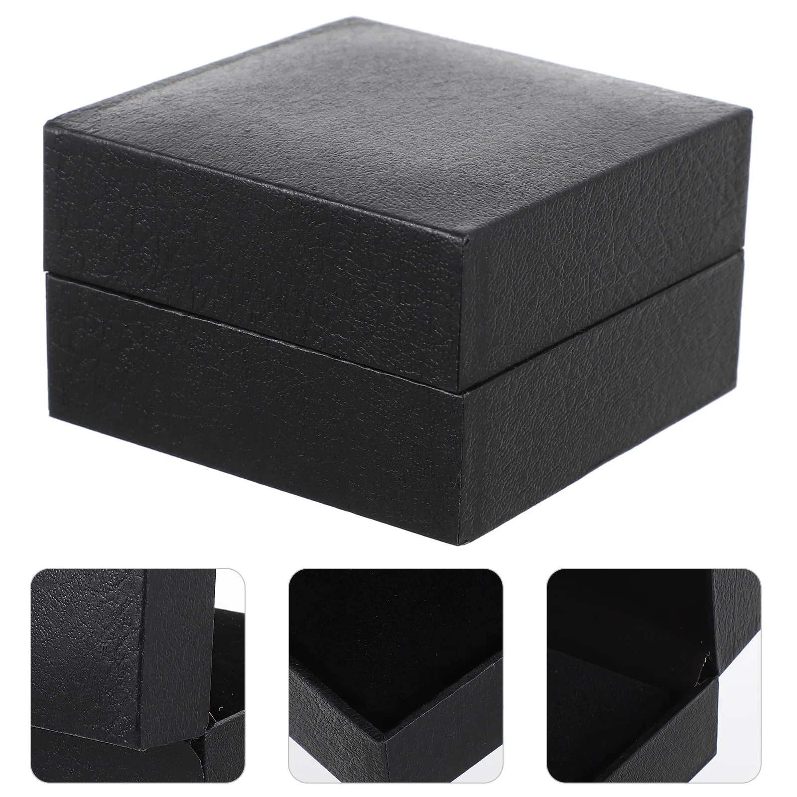 

Elegant Storage Box Organizer Single Slot Jewelry Travel Case Flannelette Interior Classic Design Dustproof Luxury Watch Display