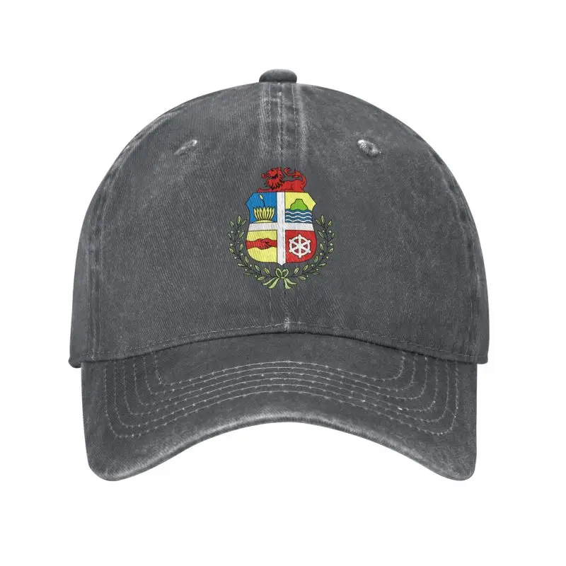 Custom Cotton Coat Of Arms Of Aruba Baseball Cap Sun Protection Men Women's Adjustable Dad Hat Spring