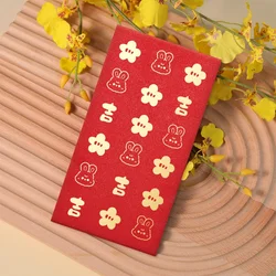 10Pcs Chinese New Year Red Envelopes Cartoon Rabbit Red Envelopes Spring Festival Money Pockets Wedding Lucky Packets Gift Bag