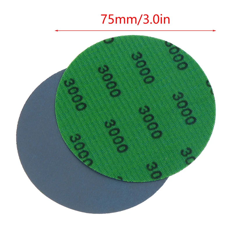 30Pcs 3 Inch 75MM Sanding Paper Set 800-3000 Grit Wet Dry Sanding Discs Hook Loop Sandpaper Abrasive Tools Fit For Metal Wood