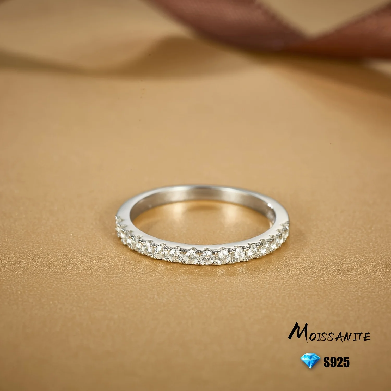 

Full Moissanite Ring 925 Sterling Silver Rings for Women with Gra Certificate Wedding Engagement New 2025