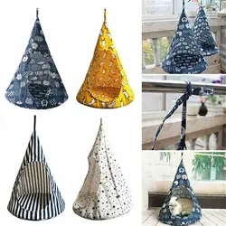 Removable Cat Pet Hammock Conical Hanging House Bed Cage Soft Washable Pets Tent Kitten Nest