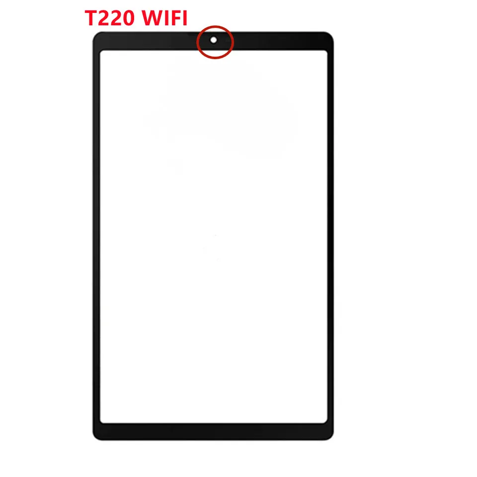 New For Samsung Galaxy Tab A7 Lite SM-T220 SM-T225 T220 T225 Touch Screen Panel Tablet Front Outer LCD Glass Panel Lens Replace