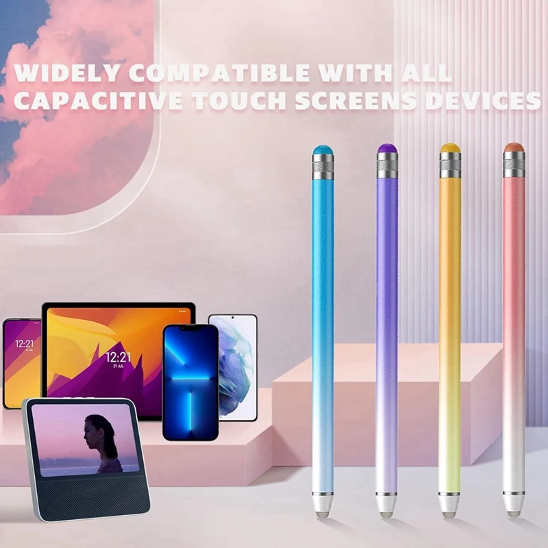 8 Pack Stylus Pens For Touch Screens, Capacitive 2 In 1 Precision Stylus With Dual-End High Sensitivity Stylus