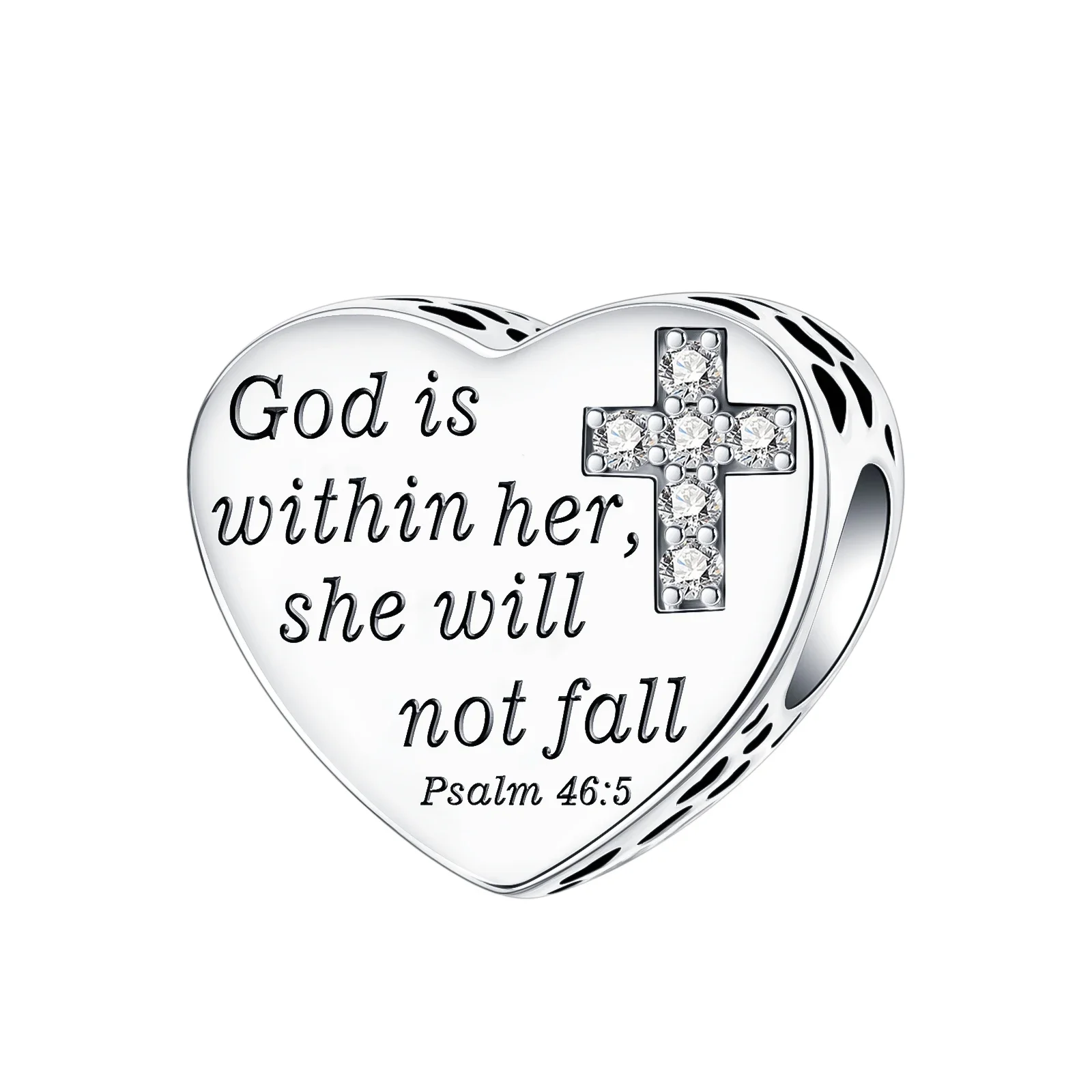 

Женское ожерелье из серебра 925 пробы с подвеской «Бог в ней»