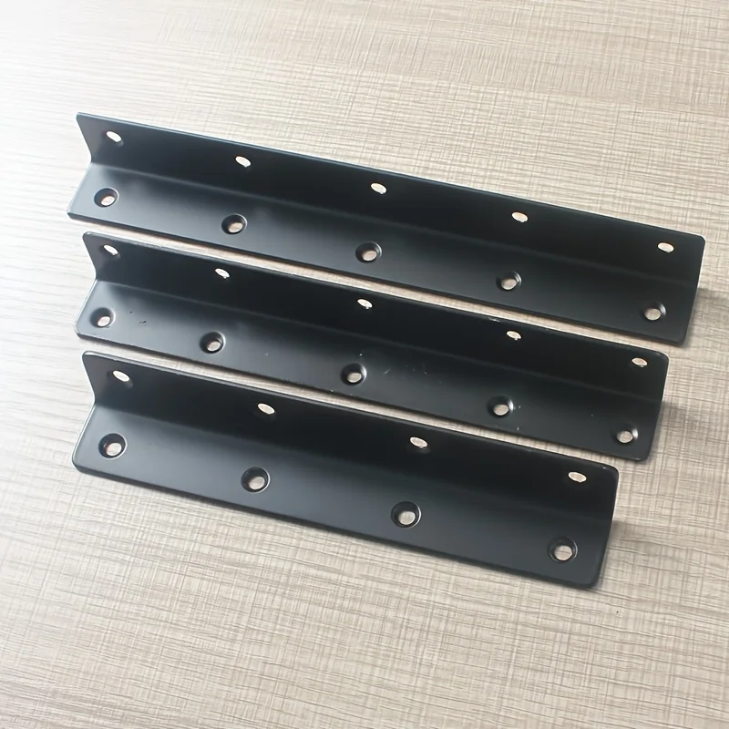 4pcs Stainless Steel L-Shaped Corner Brace, Heavy Duty Metal Shelf Support Bracket for Cabinet Furniture