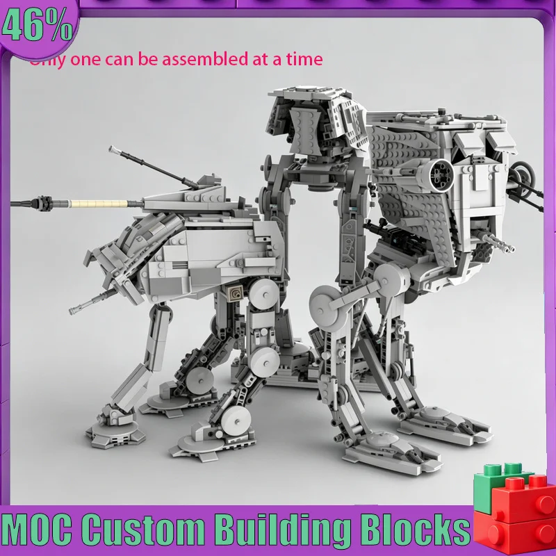 NEW 1267PCS Heavy Walking Mecha Robot Walker MOC Blocks Sci Fi Vehicle DIY Collection Model Birthday Gift For Hobby Collectors