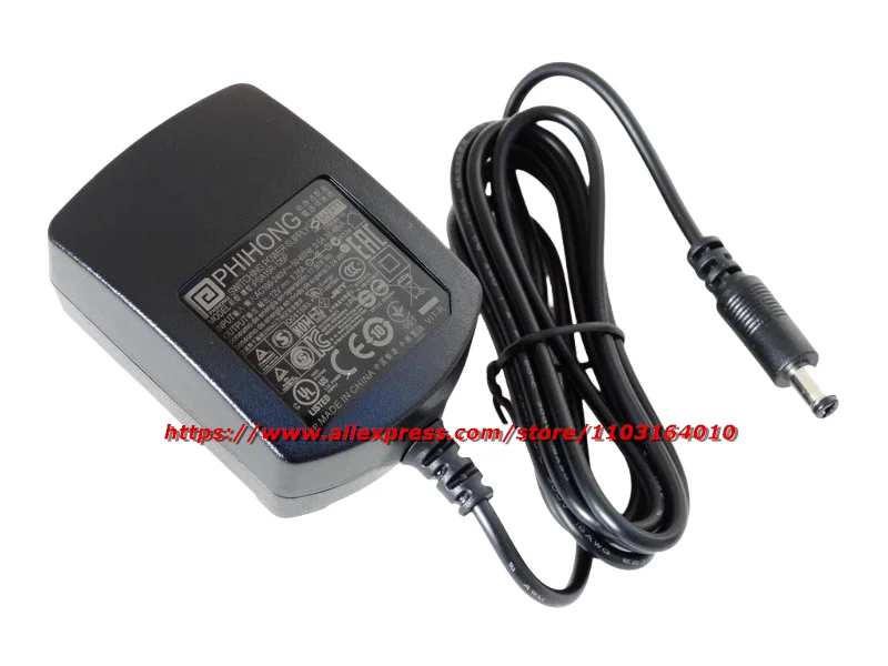 Genuíno Phihong PSA15R-120P 12V 1.25A 15W 5.5*2.1mm Fonte de alimentação de comutação Carregador adaptador AC