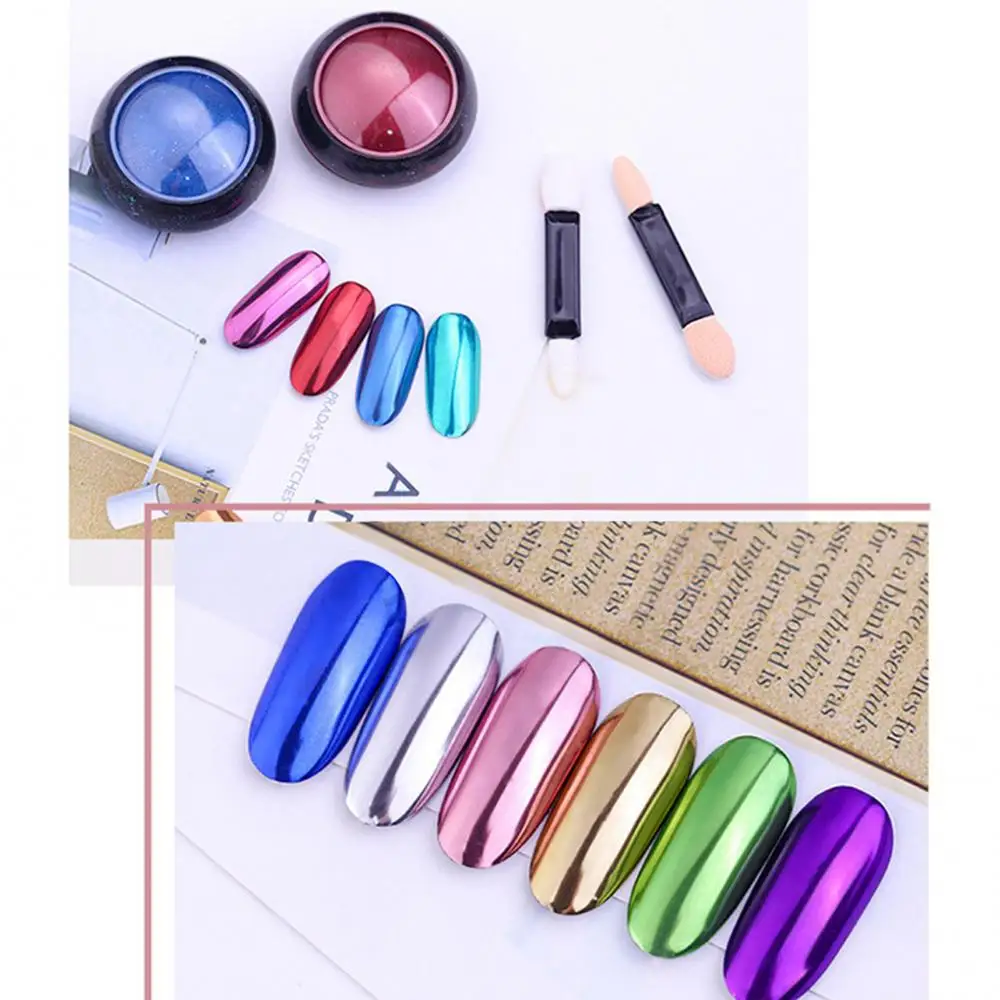 Fashion Women Beauty Shinning Mirror Chrome Effect Nail Art Dust Glitter Powder Nail accessories втирка для ногтей 2020