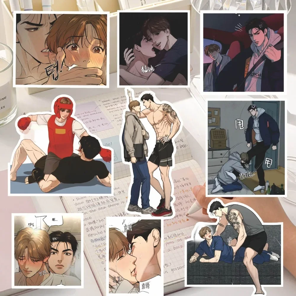 10/66Pcs Korean Mozhou Sticker Homosexuality Stickers Cute Laptop IPAD Phone Case DIY Gift Student Stationery