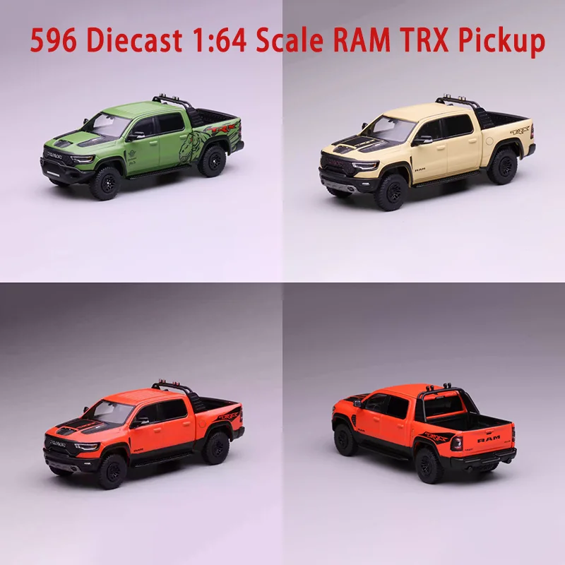 

Модель автомобиля RAM TRX Pickup из литого металла в масштабе 1:64, коллекционная, сувенир, подарок, статическая модель для демонстрации